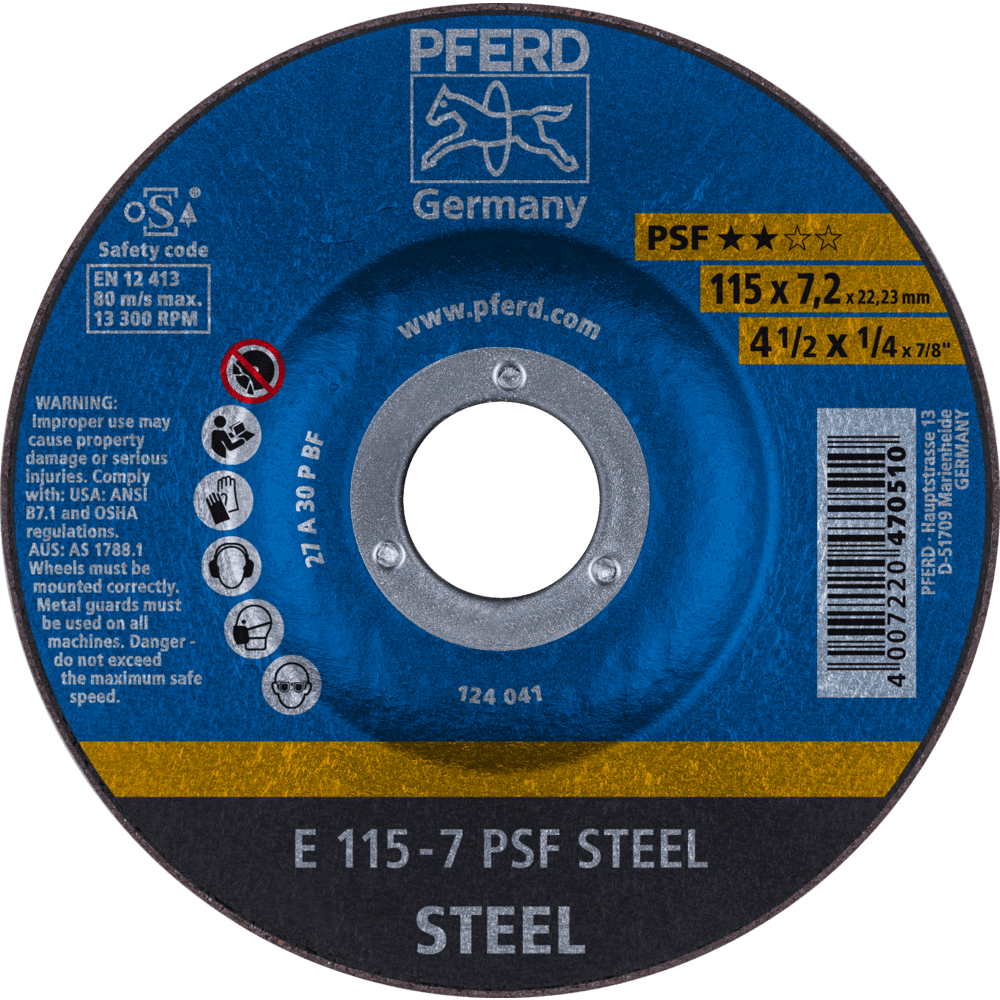 STEEL GRINDING E 115 - 7 A 30 (PS-FORTE)