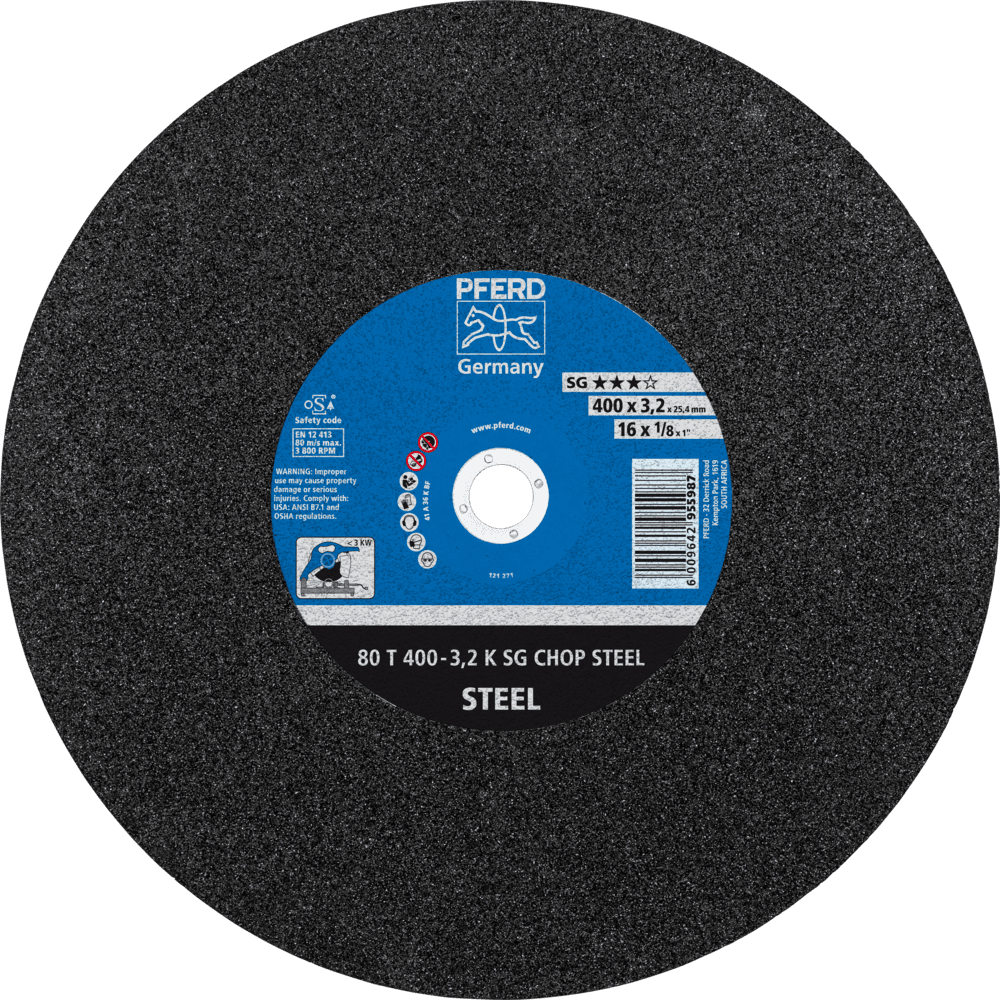 STEEL CUT-OFF - 80 T 400- 3.2 A36 K SG-CHOP (PFERD