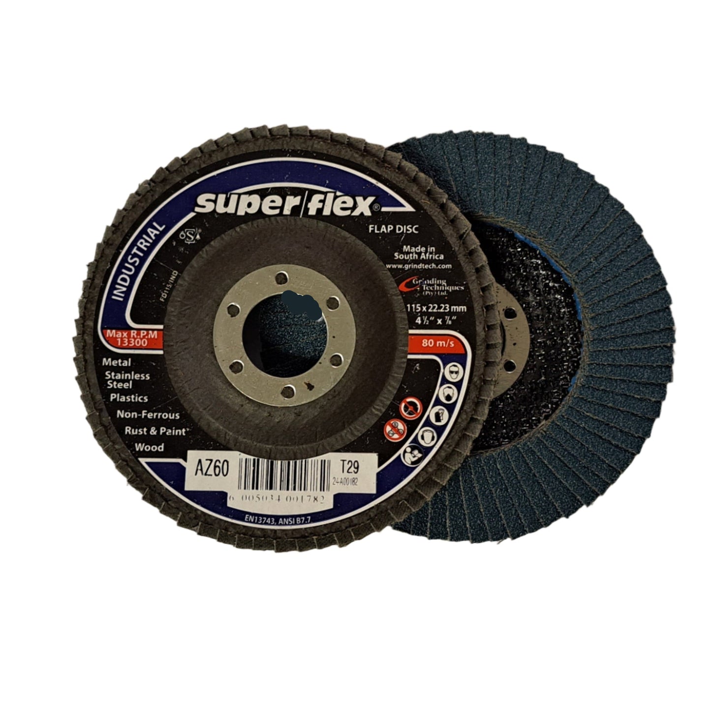 FLAP DISC SUPERFLEX ZIRC - 115 X 22MM