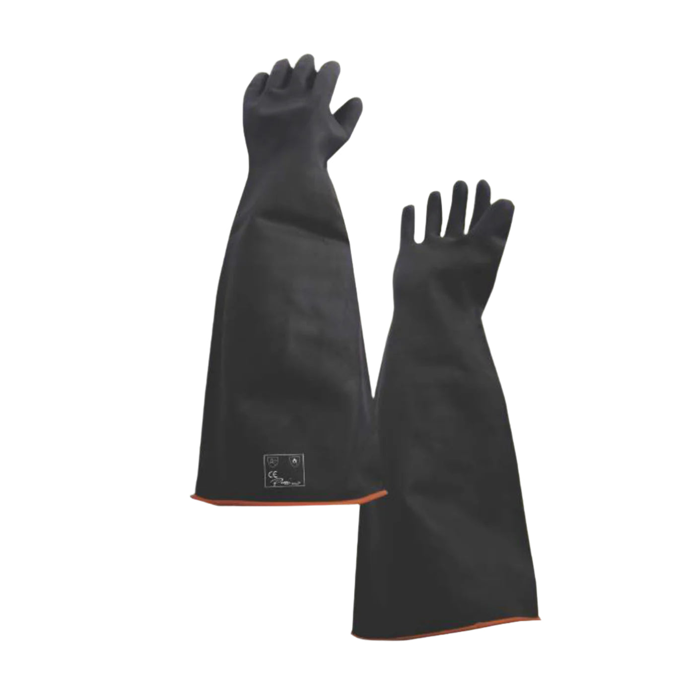 GLOVES BLACK RUBBER, HEAVY WEIGHT(SMOOTH) - 600MM