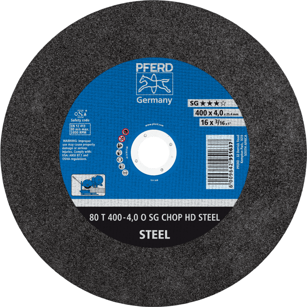 STEEL CUT-OFF - 80 T 400 - 4,0 X 25.4 (SG - PFERD)