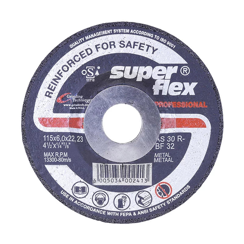 STEEL GRIND PROF.- 115 X 6 X 22.2 (D/C) (S.FLEX)