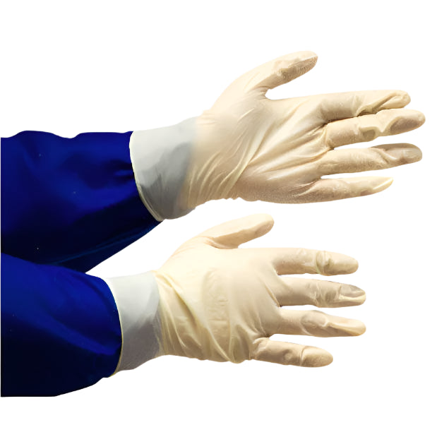GLOVES LATEX EXAMINATION (LARGE) 100/ BOX
