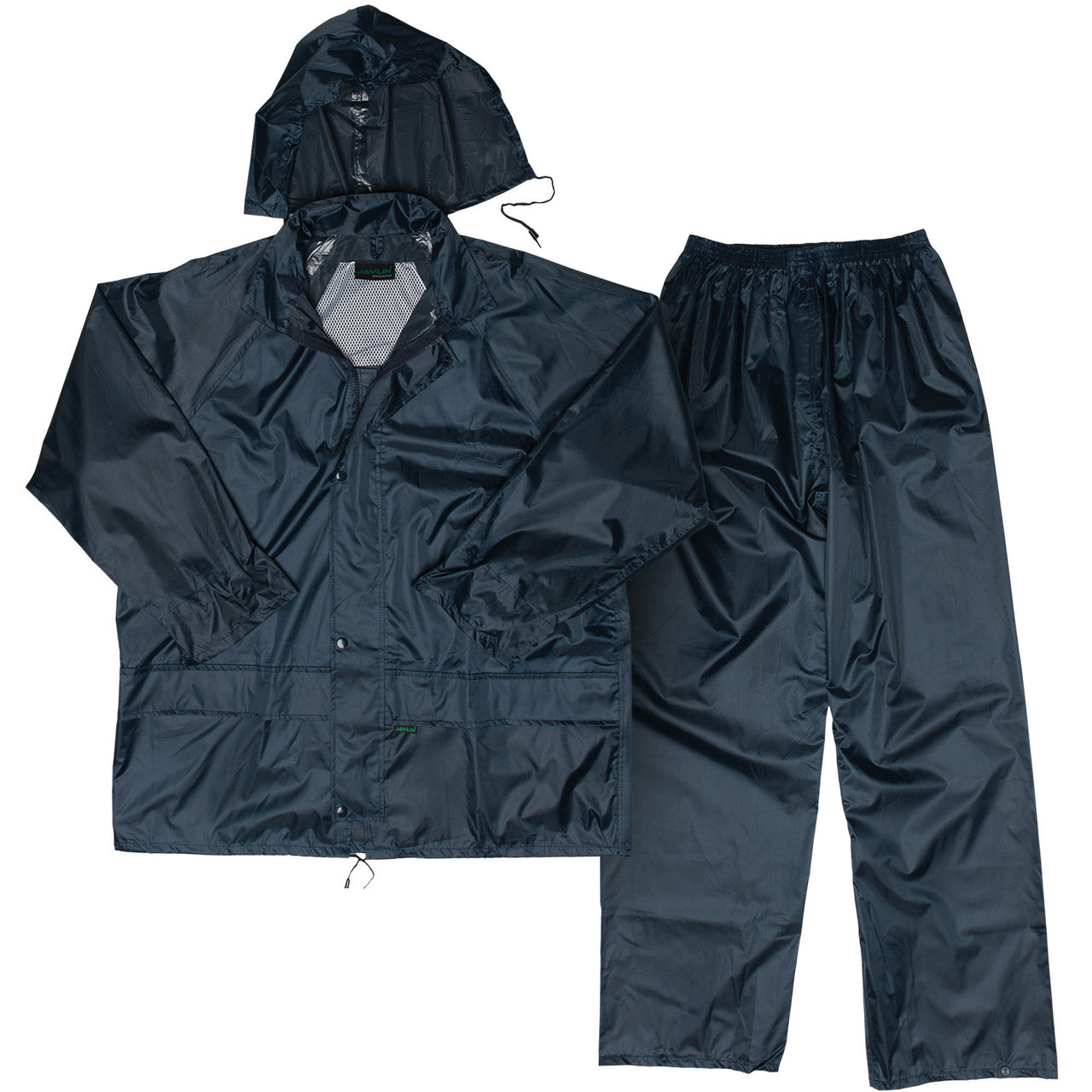 RUBBERIZED RAINSUIT NAVY 2 PIECE WITH BAG
