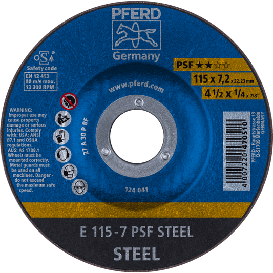 STEEL GRINDING   E 115 - 7  A 30       (PS-FORTE)