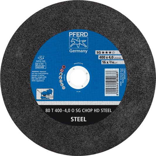 STEEL CUT-OFF - 80 T 400 - 4,0 X 25.4 (SG - PFERD)