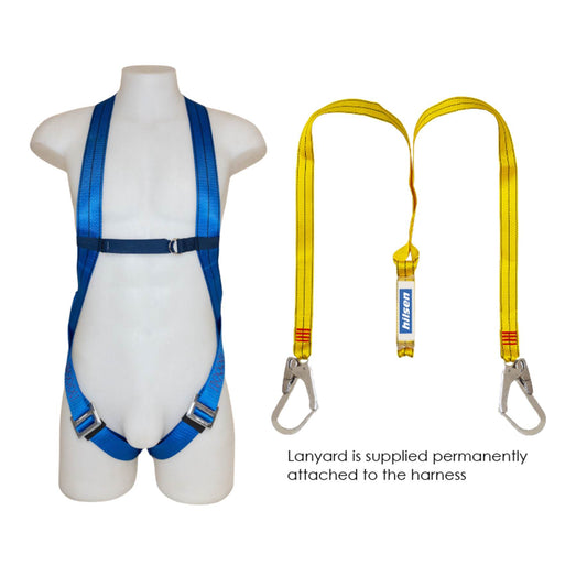 HARNESS DOUBLE LANYARD - SCAFF HOOKS