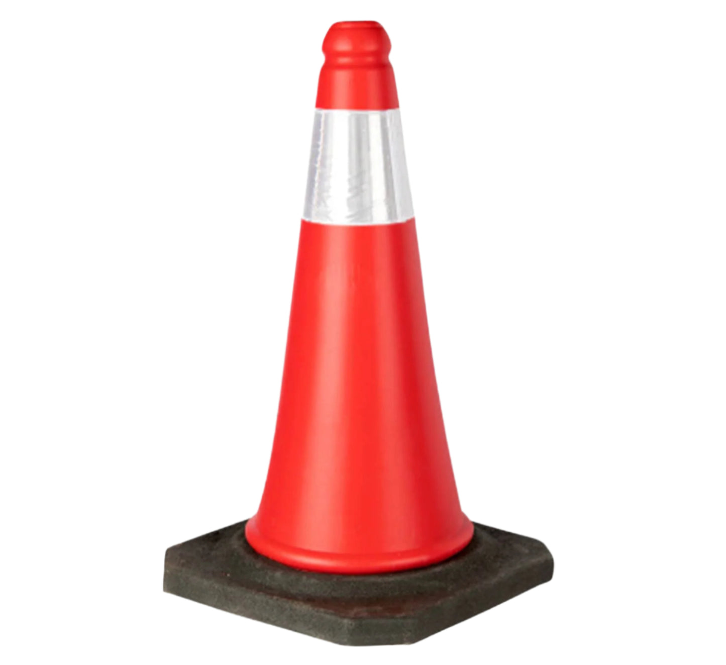 ROAD CONE 500MM - WITH REFLECTIVE STRIP